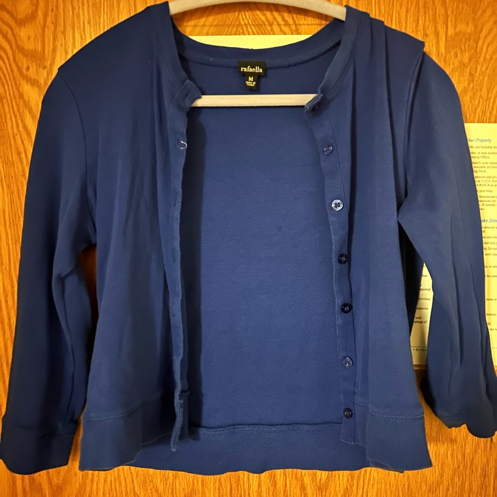 Rafaella Blue Cardigan